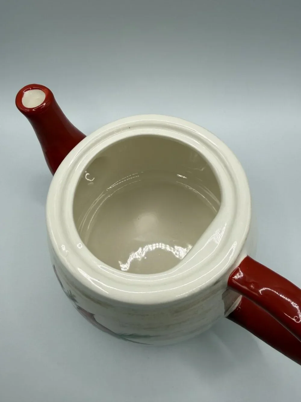 Cracker Barrel 'Red Cardinals' Ceramic Teapot